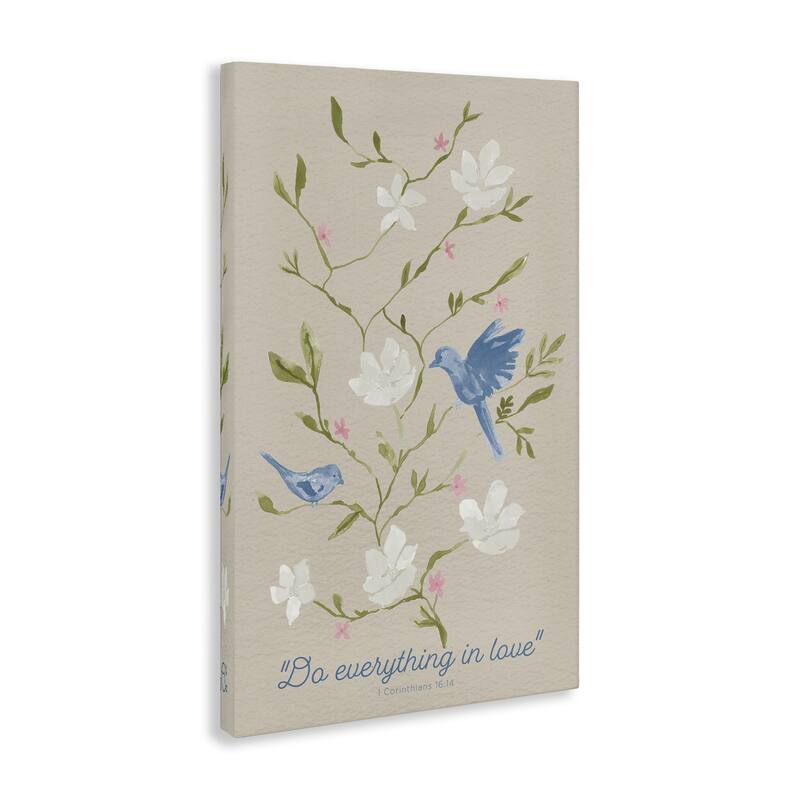 Stupell Floral Do Everything In Love Canvas Wall Art Design By Lucille Price