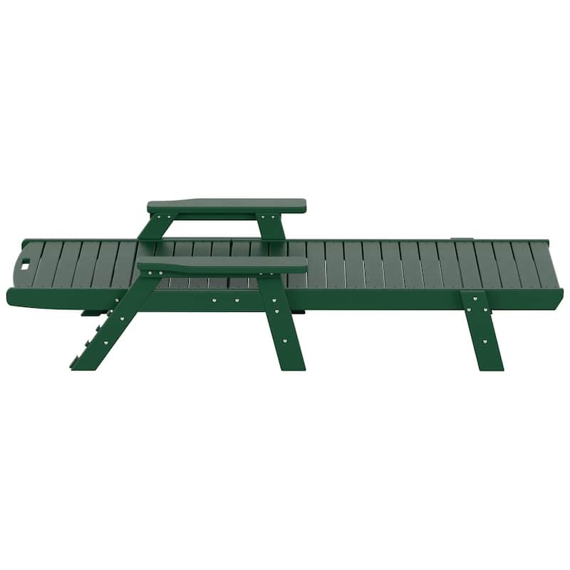 Laguna Hdpe All Weather Outdoor Patio Pool Reclining Chaise Lounge (Set Of 2)