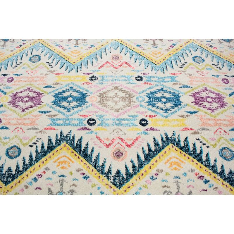 Noori Rug Sapphire Gearldine Distressed Boho Pattern Area Rug