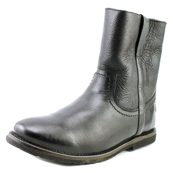 Frye Celia Short Women Round Toe Leather Black Ankle Boot