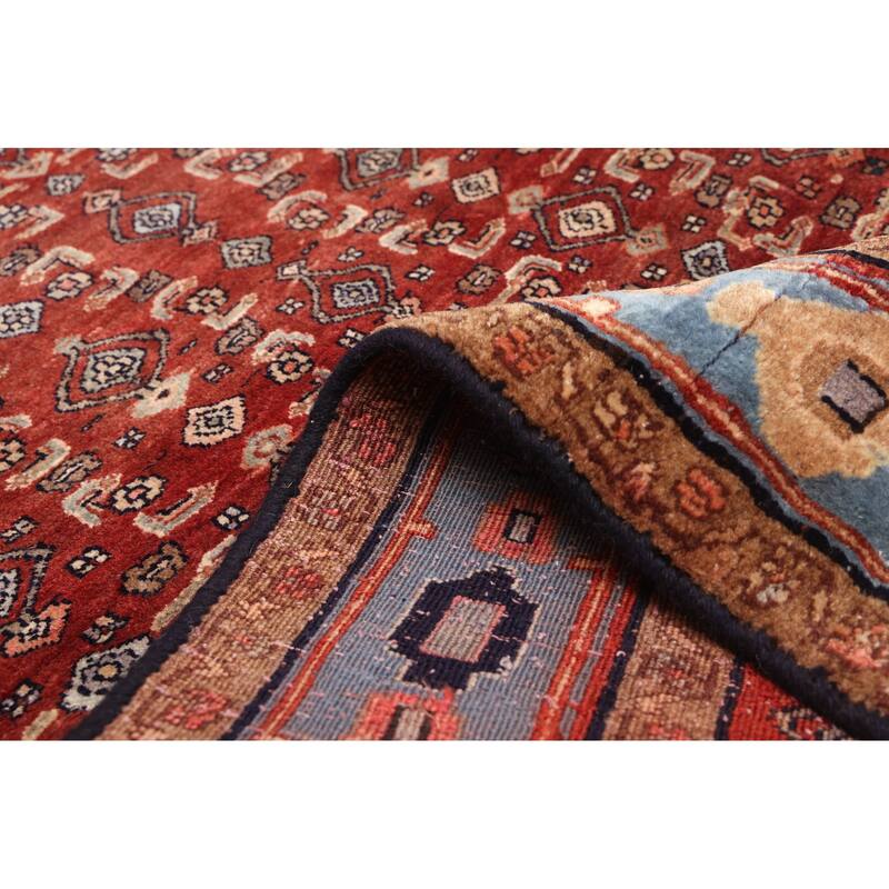 ECARPETGALLERY Hand-knotted Andelz Dark Copper Wool Rug - 4'2 x 5'5