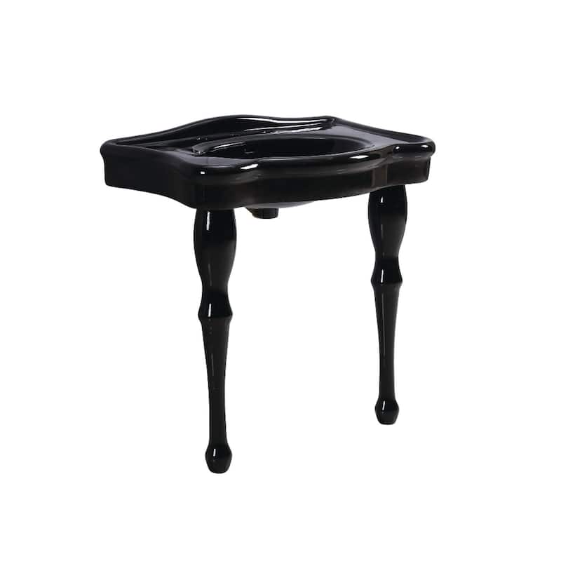 Kingston Brass Imperial 31-7/8" Oval Ceramic Wall Mounted Bathroom - Black