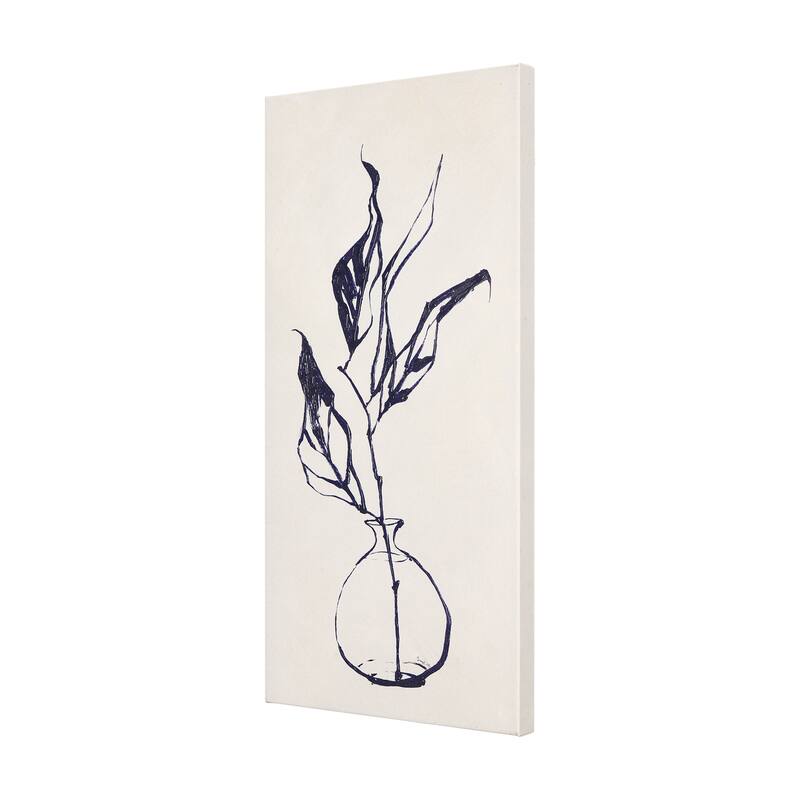 Sapphire Vase I (30 x 60) Canvas Art Print