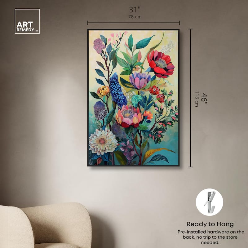 Exotic Bloom Medley II Canvas by Art Remedy