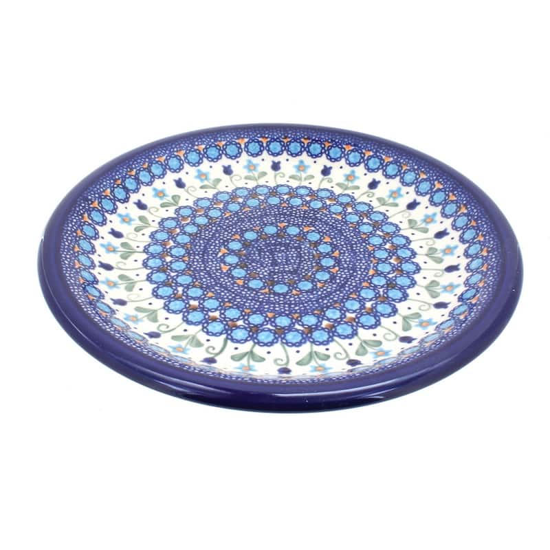 Blue Rose Polish Pottery Vena Dinner Plate - Savannah