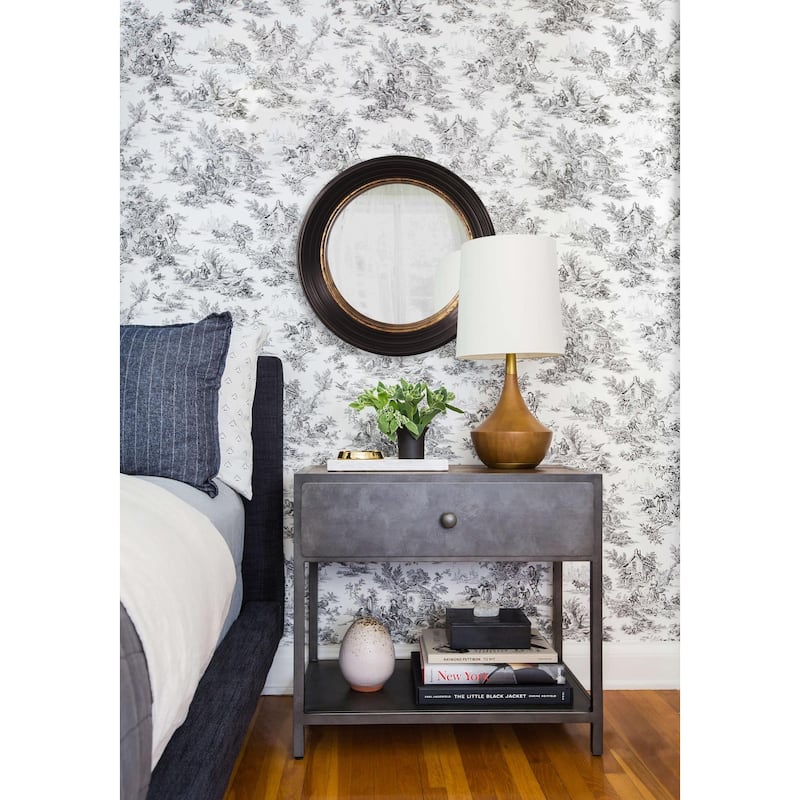 Allan Andrews Rex Convex Accent Wall Mirror 25" - Brown