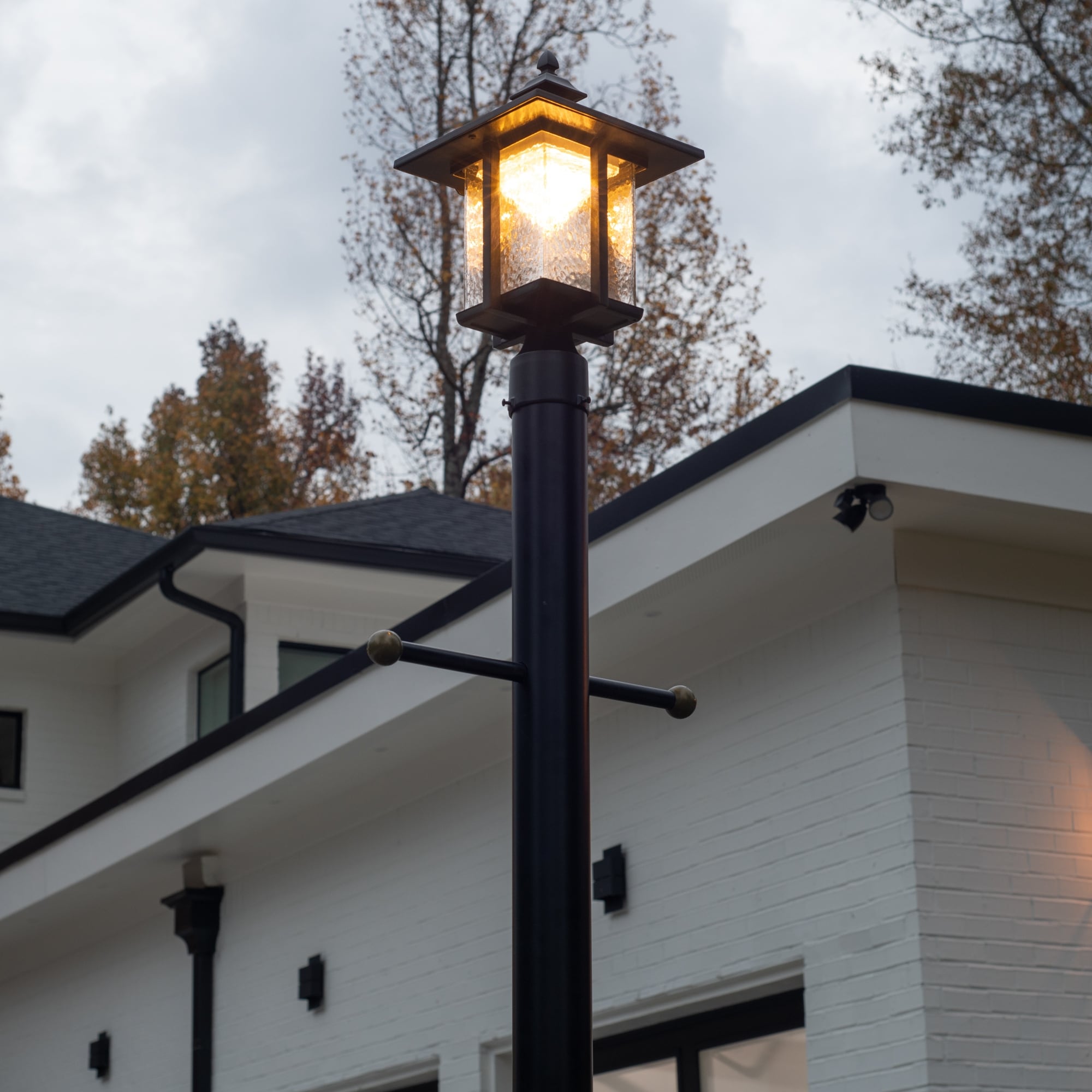 Solar pier mount lights sales