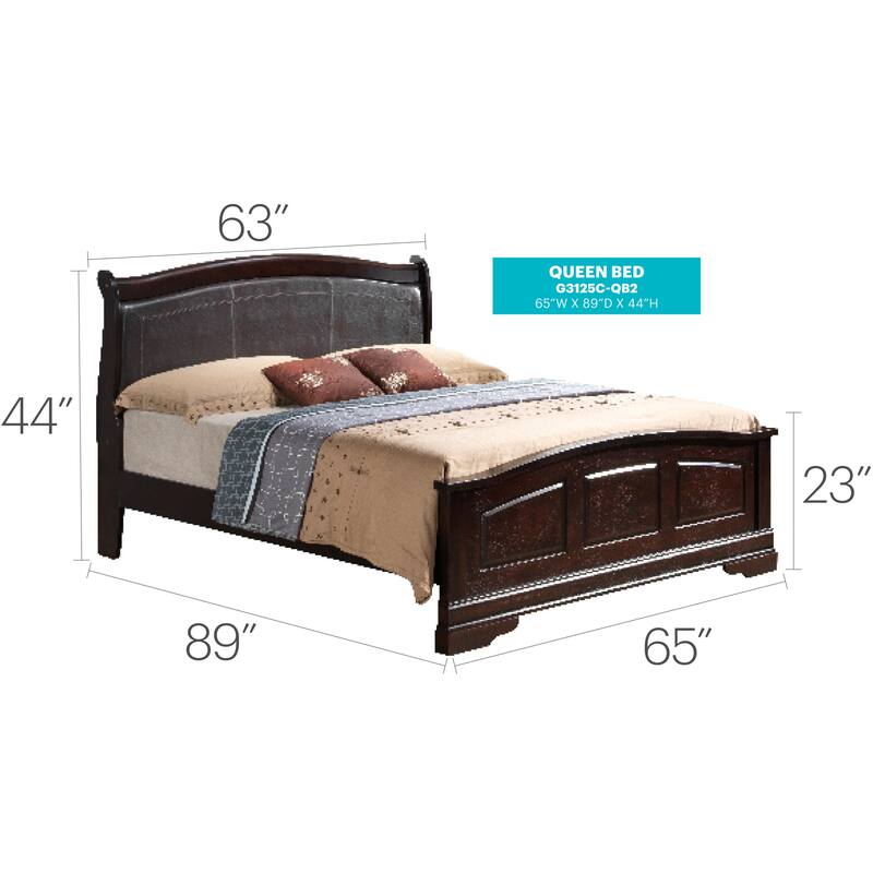 Classic Bed(Only Bed) - Cappuccino