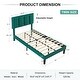 preview thumbnail 31 of 70, Kids Bed Frame, Height Adjustable Upholstered Bed, Twin Size Bed Set of 2