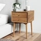 preview thumbnail 78 of 82, Nathan James Harper 2-Drawer Mid-Century Side Table