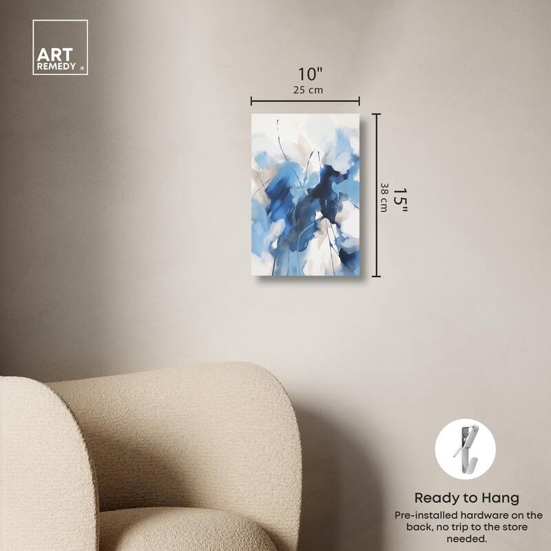 Fleur Bleue I Canvas by Art Remedy, Gallery Wrapped