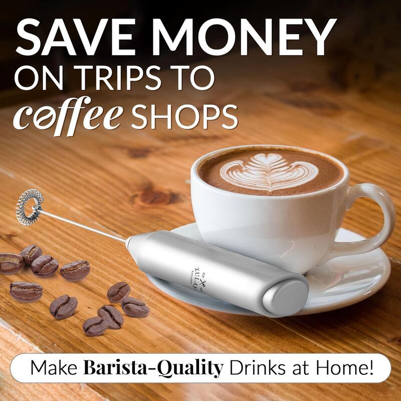 Zulay Kitchen FrothMate Powerful Milk Frother for Coffee