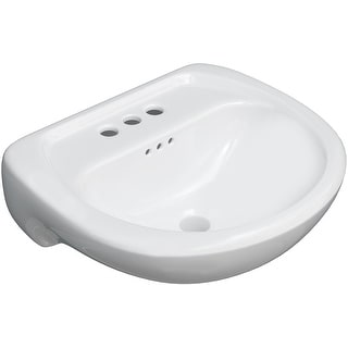 PROFLO PF5004 Lisbon Valley 20-1/4" Oval Vitreous China Pedestal