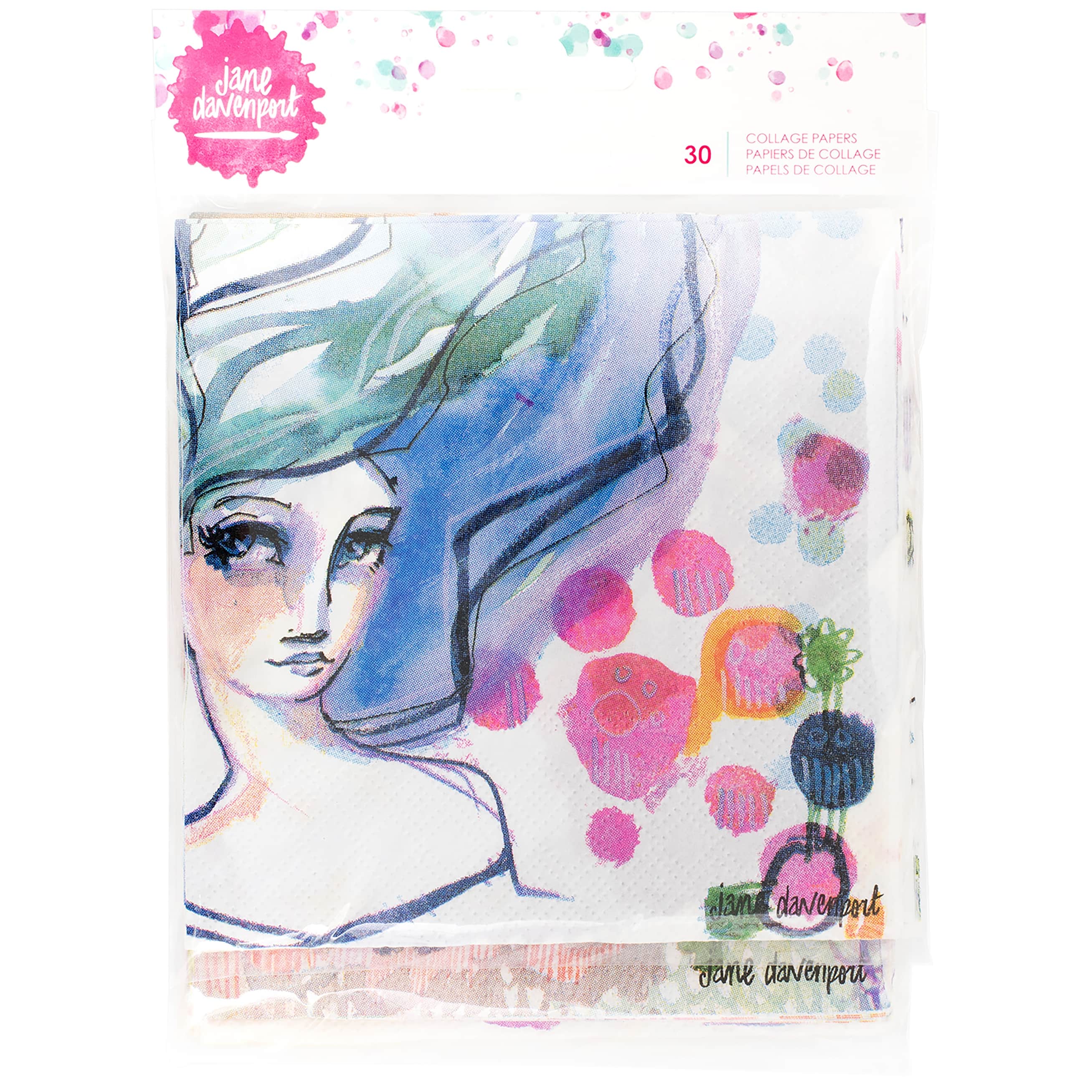 Shop Jane Davenport Mixed Media 2 Napkin Collage Paper 30 Pkg