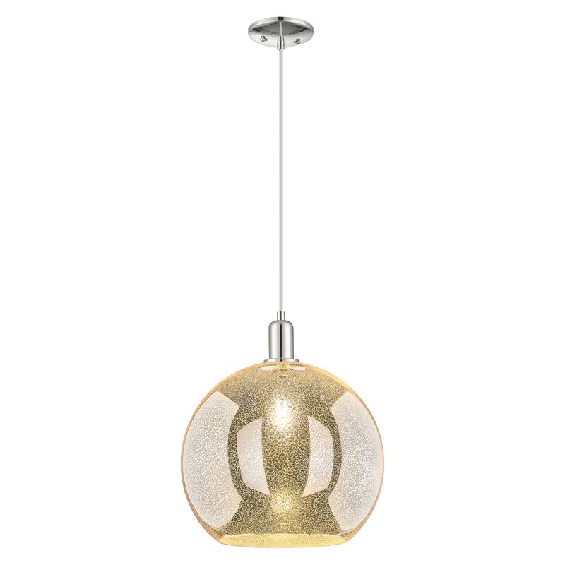 Innovations Lighting Endless Possibilities Arcadia - Athens - 1 Light 14" Cord Hung Mini Pendant - Mercury/Polished Nickel