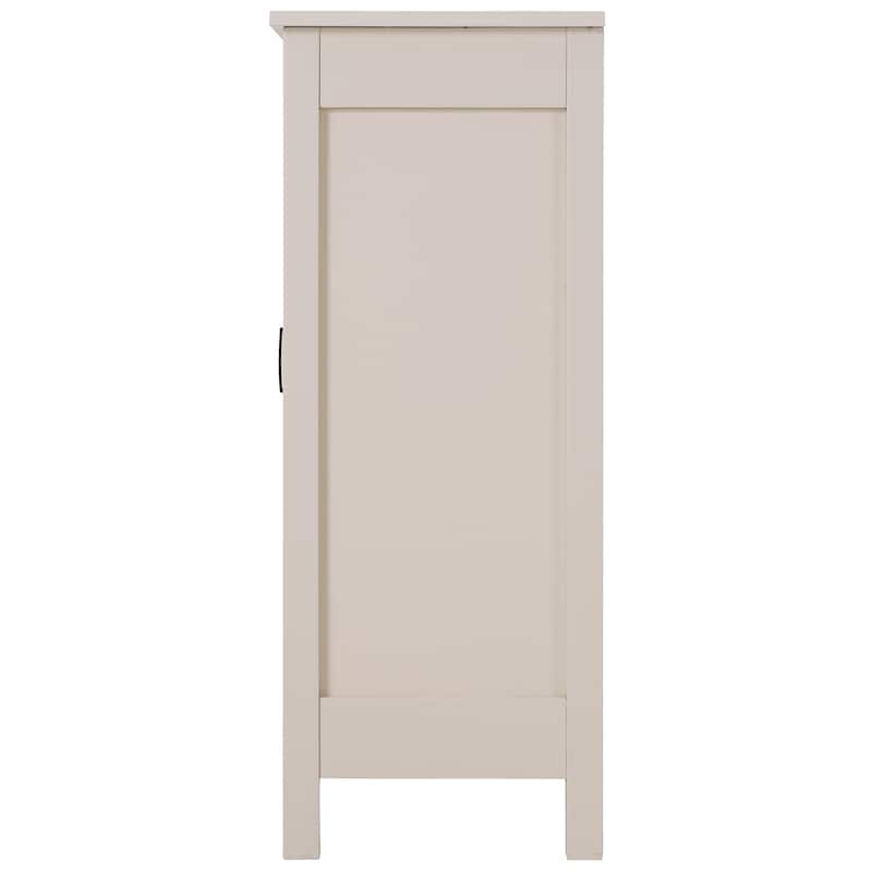 Farmhouse Floor Bathroom Storage Cabinet with Sliding Barn Door