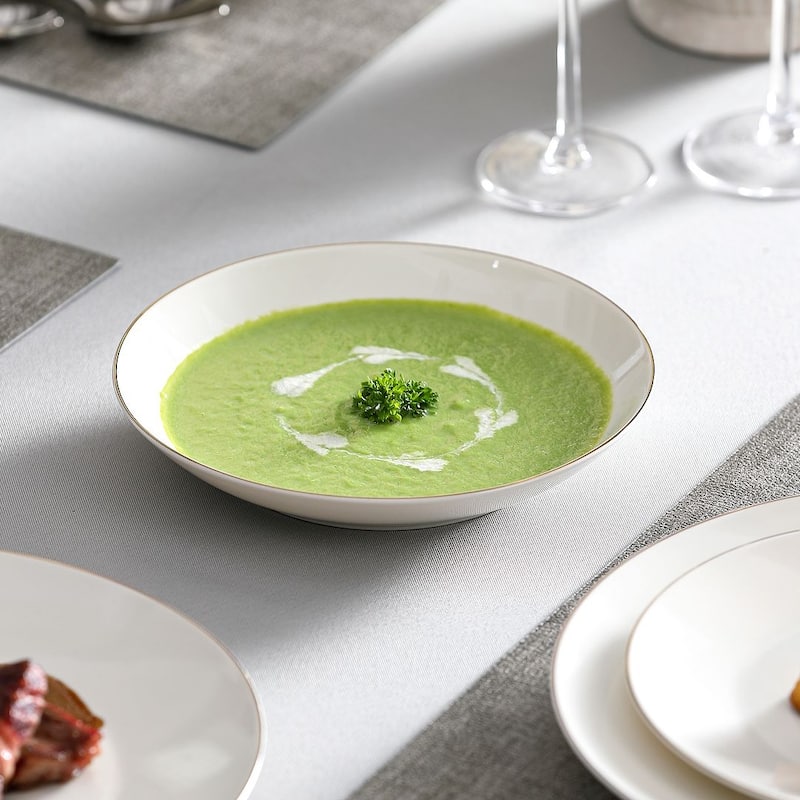 MALACASA 16-Piece New Bone China Dinnerware Set, Service for 4