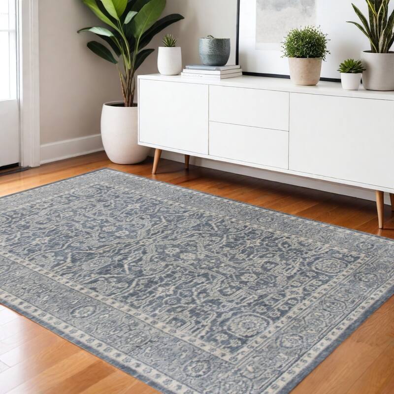 HomeRoots Medallion Traditional Rectangle Area Rug - 72.00 in. x 48.00 in.  x 0.30 in.