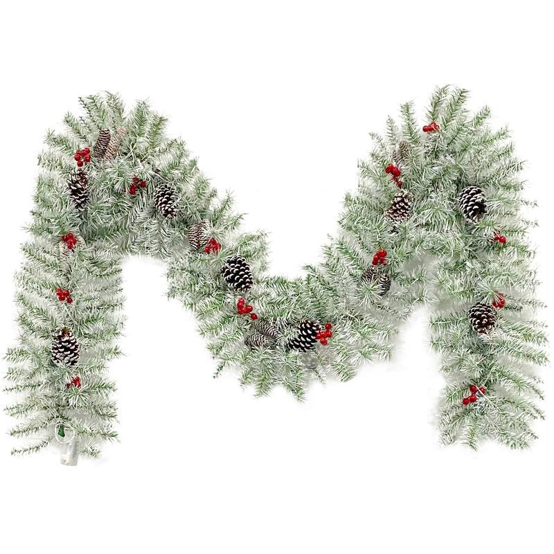 Pre-lit Xmas Tree Artificial Christmas 4-Piece Set