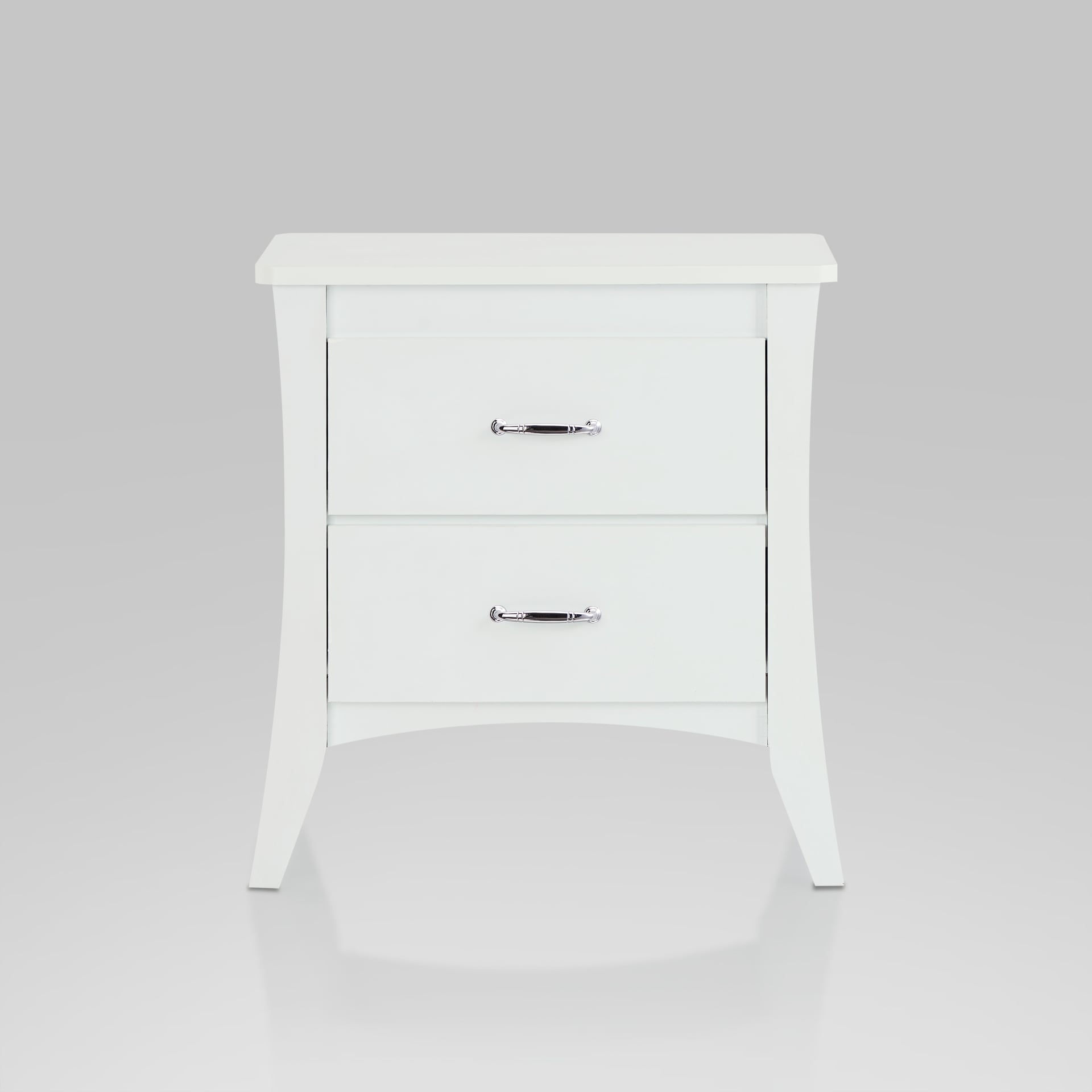 Babb White Finish Accent Table