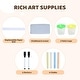 preview thumbnail 4 of 5, Wooden Easel for Kids, Kids Art Table and 2 Chairs