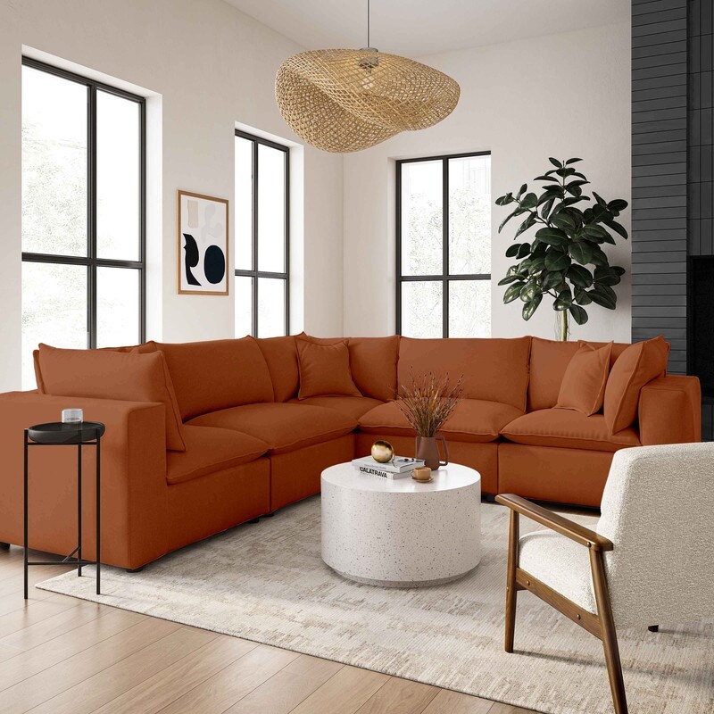 Modular 5 piece deals sectional