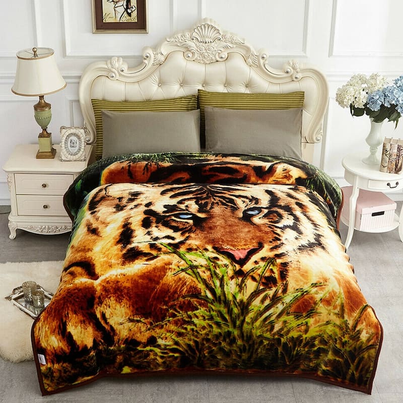 Korean Mink Blanket Thick Soft Warm Winter Blanket Queen Tiger On Sale Bed Bath & Beyond