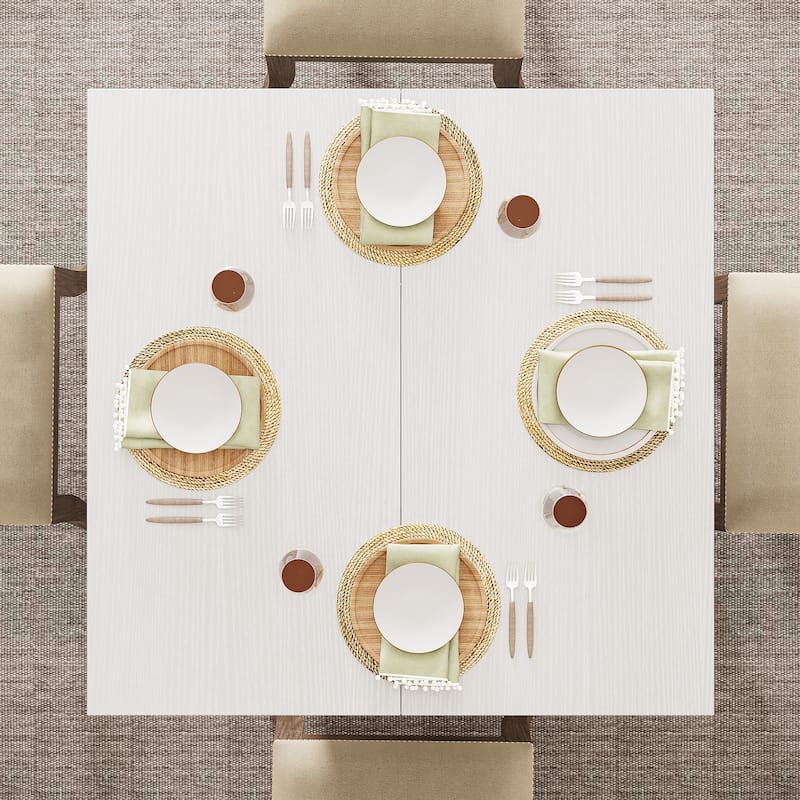31.5 Inch Square Dining Table, Wood Kitchen Table Small Dinner Table Farmhouse Dining Room Table