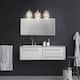 ExBrite Modern Rose Gold 3/4-light Bathroom Crystal Vanity Lights Wall Sconces