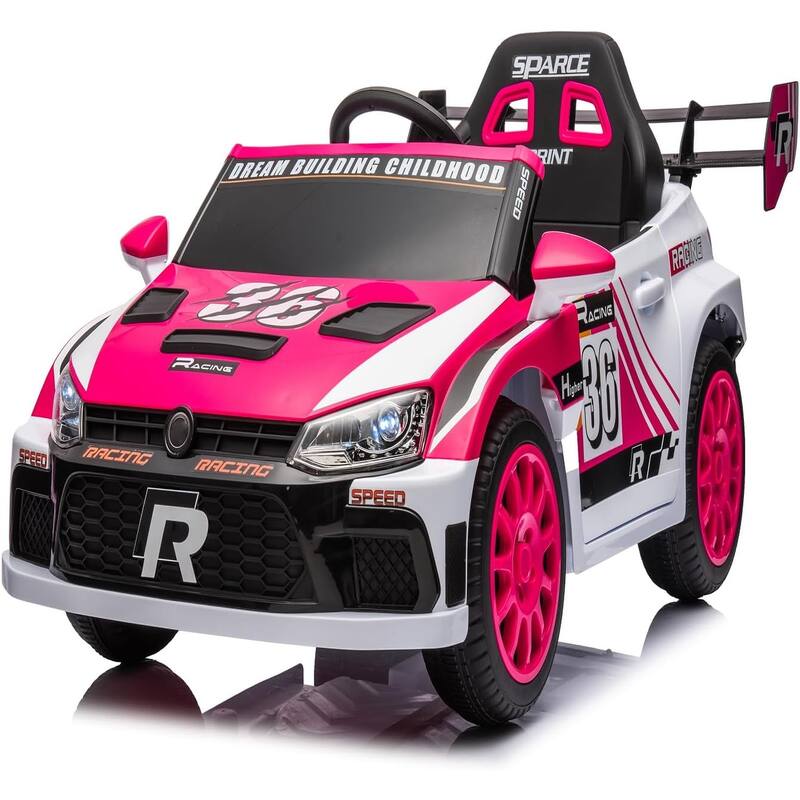 12V Kids Ride On Car with Remote Control,Battery Powered Pedal Vehicles Ride On Racing Drift Car for Kids