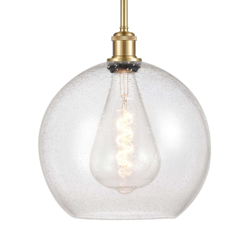 Innovations Lighting 516-1S-15-12 Athens Pendant Athens 12" Wide - Satin Gold / Seedy