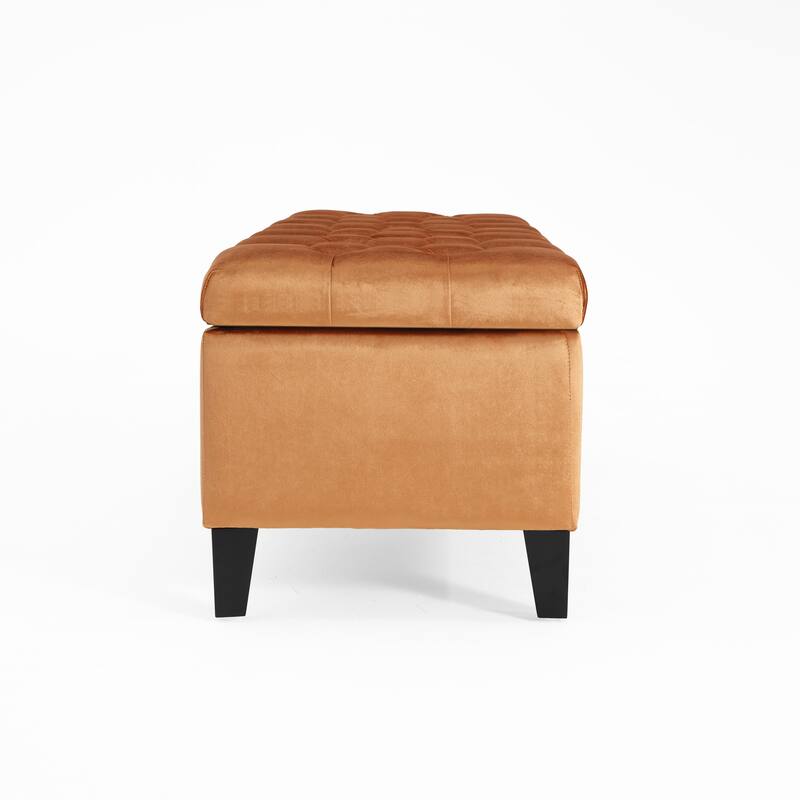 Ottilie Button-tufted Storage Ottoman Bench by Christopher Knight Home