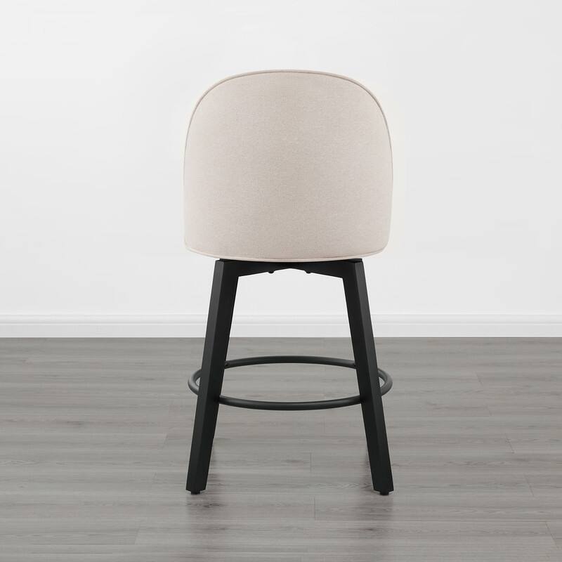 Spruce & Spring Madison Upholstered Swivel Counter Height Bar Stools