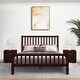 preview thumbnail 37 of 53, Hampton Wooden Platform Bed with Slatted Headboard and Footboard