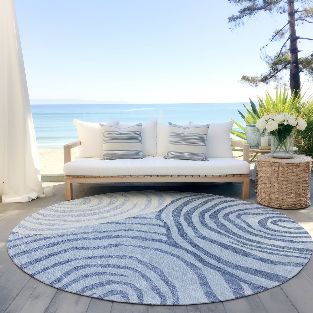 Machine Washable Indoor/ Outdoor Chantille Contemporary Dimensions Rug