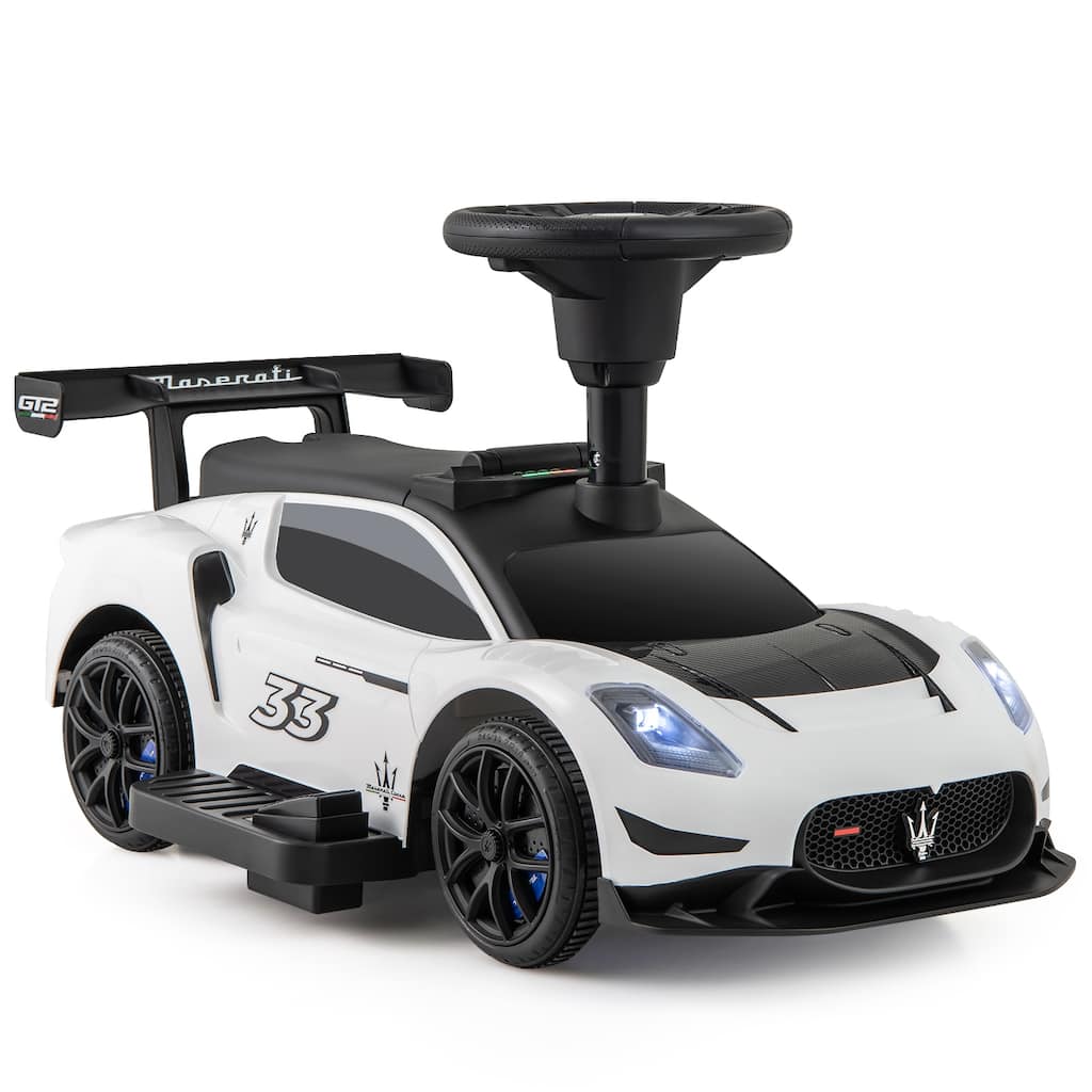 Gymax Electric Kids Ride on Push Car Maserati Licensed Foot to Floor