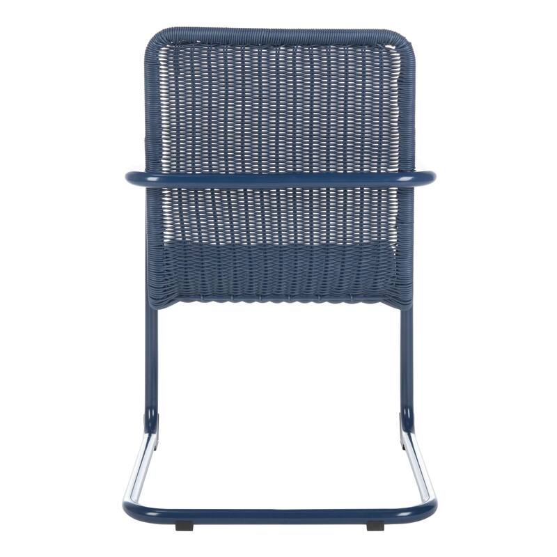 SAFAVIEH Outdoor Emmalee Chair (Set of 2) - 22" W x 25.6" D x 35" H - 20W x 35D x 26H