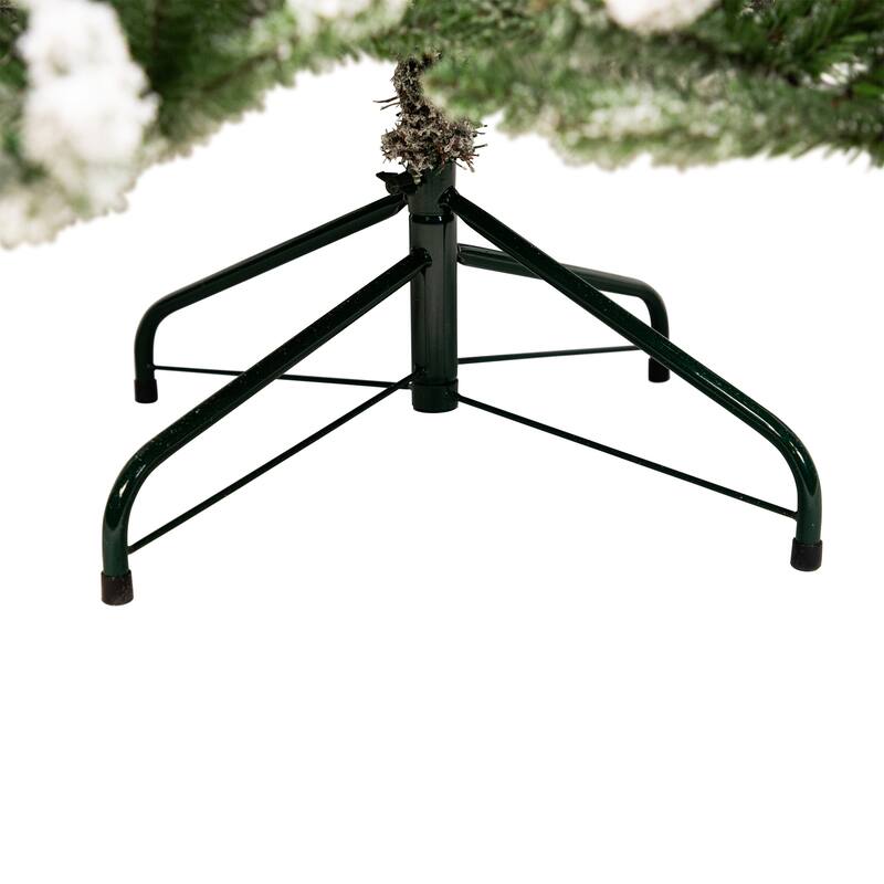 Real Touch™️ Flocked Grove Fir Full Artificial Christmas Tree - 6.5' -Unlit - 6.5 Foot