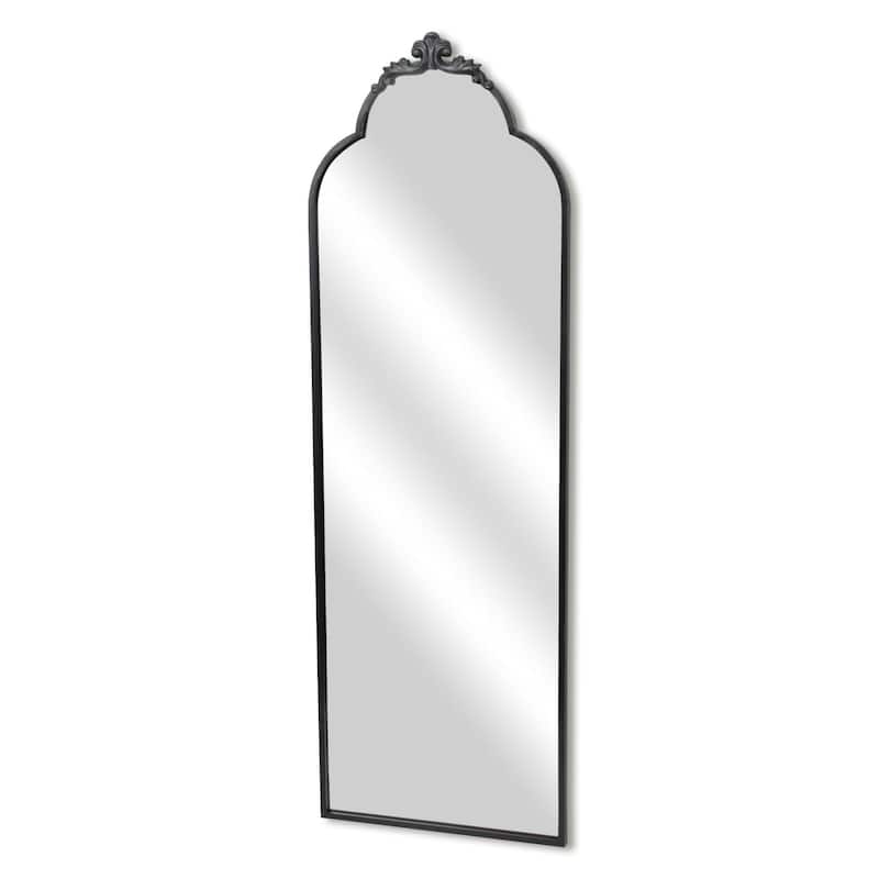 Victorian Framed Floor Mirror - 65" - Black