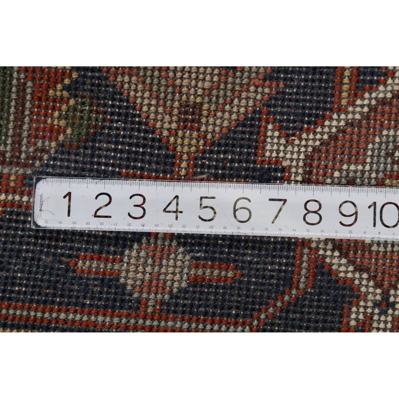 Heriz Serapi Indian Area Rug Hand-Knotted Wool Carpet - 7'9"x 9'8"
