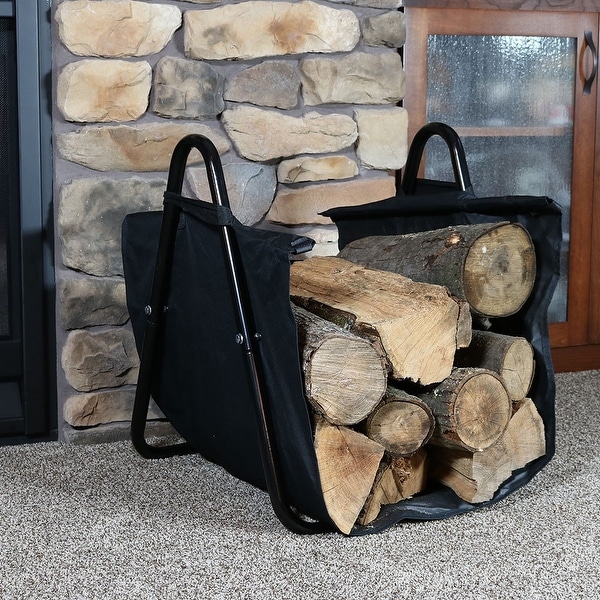 Canvas wood carrier outlet