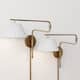 Option Vintaged Brass/Linen Set of 2