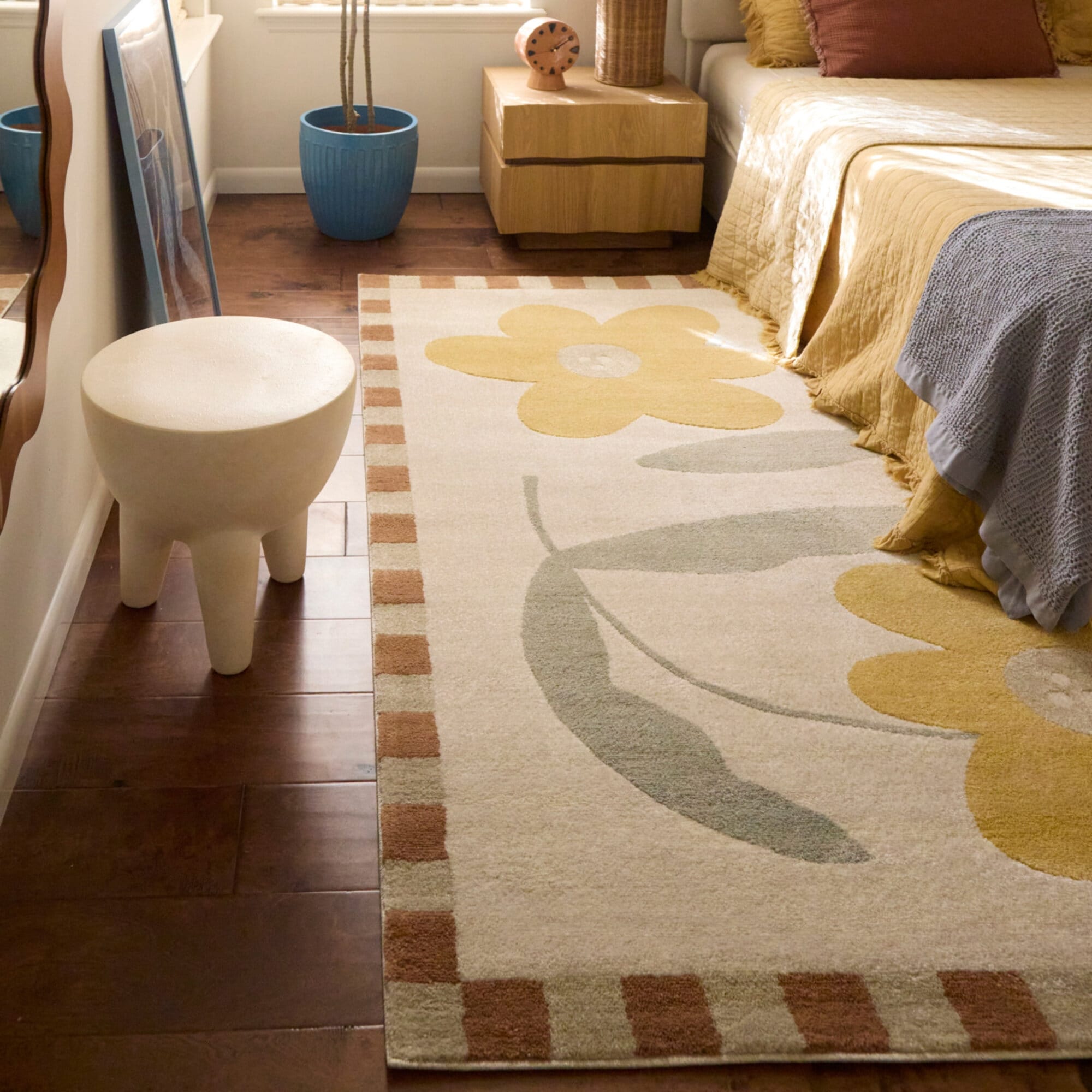 Camellia Kids Floral Area Rug