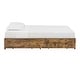 preview thumbnail 8 of 22, iNSPIRE Q Modern Youngstown Wood Finish Panel Black Metal Twin Platform Bed with Storage Drawers