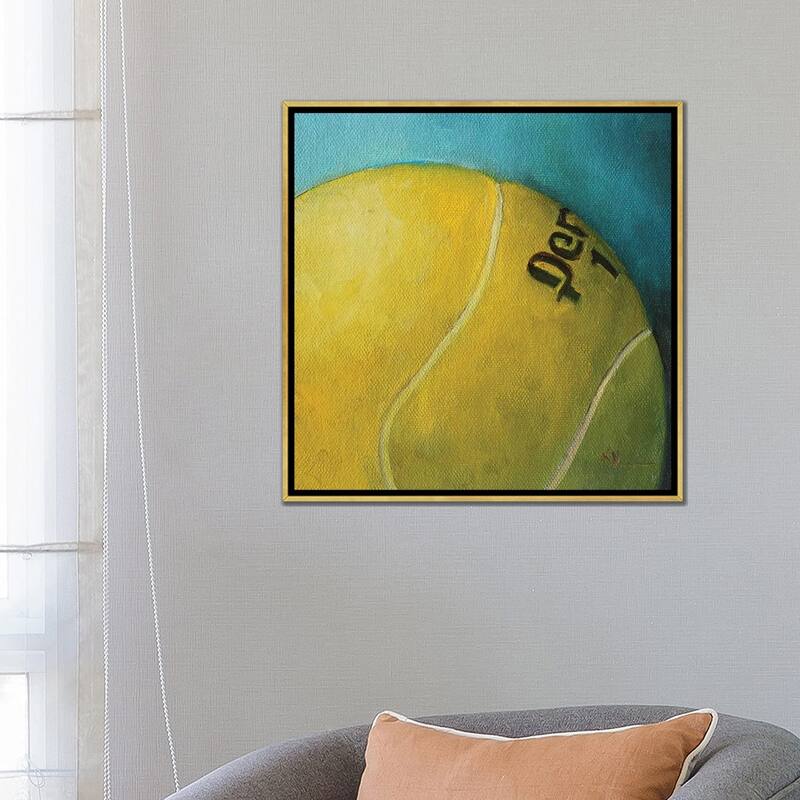 iCanvas "Tennis Ball" by Kristine Kainer Framed