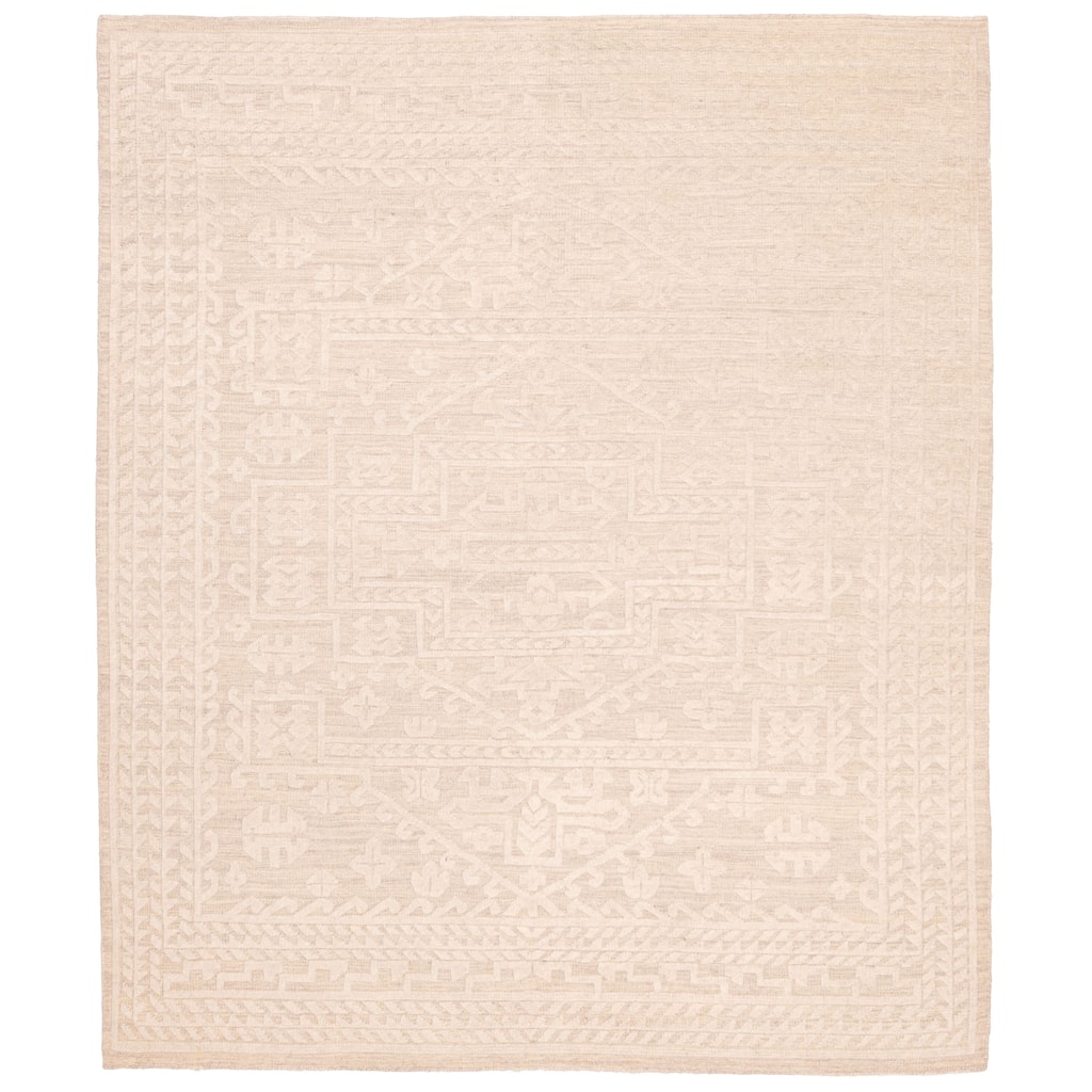 ECARPETGALLERY Hand-knotted Looma Beige, Cream Wool Rug - 8'1 x 9'10