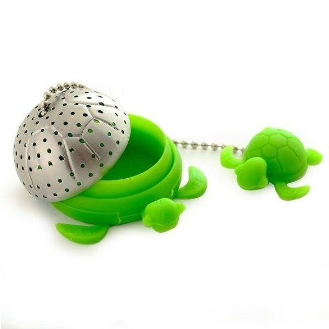 Norpro Turtle Shape Silicone / Stainless Steel Mesh Ball Loose Leaf Tea Infuser