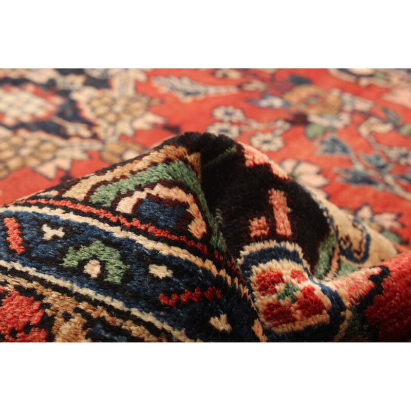 ECARPETGALLERY Hand-knotted Andelz Red Wool Rug - 3'5 x 10'11