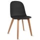preview thumbnail 61 of 71, Set of 4 Plastic Dining Side Chair Wood For Event Kitchen Office Event Garden Patio Cafe Indoor Outdoor