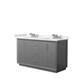 Option Dark Gray, Nickel Trim, White Quartz Top